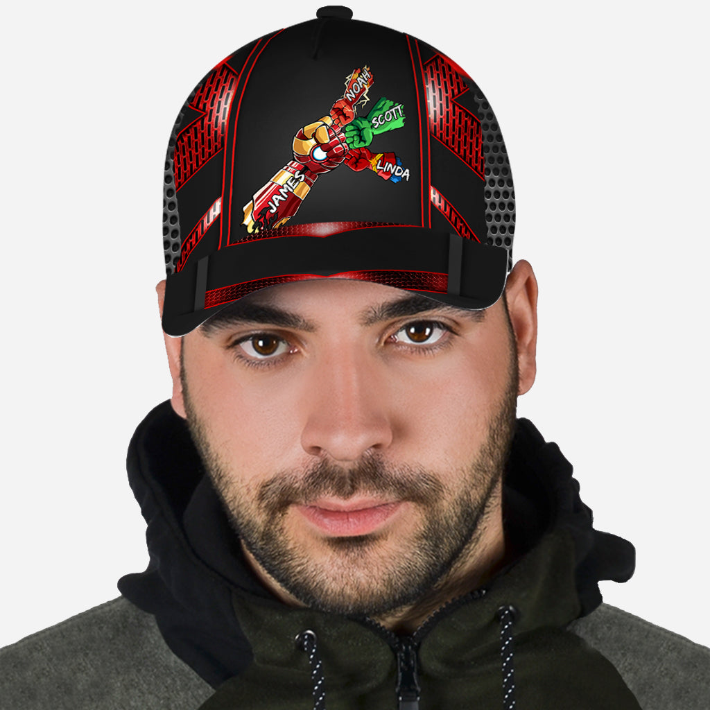 Daddy's Team My Dad My Hero - Personalized Father Classic Cap