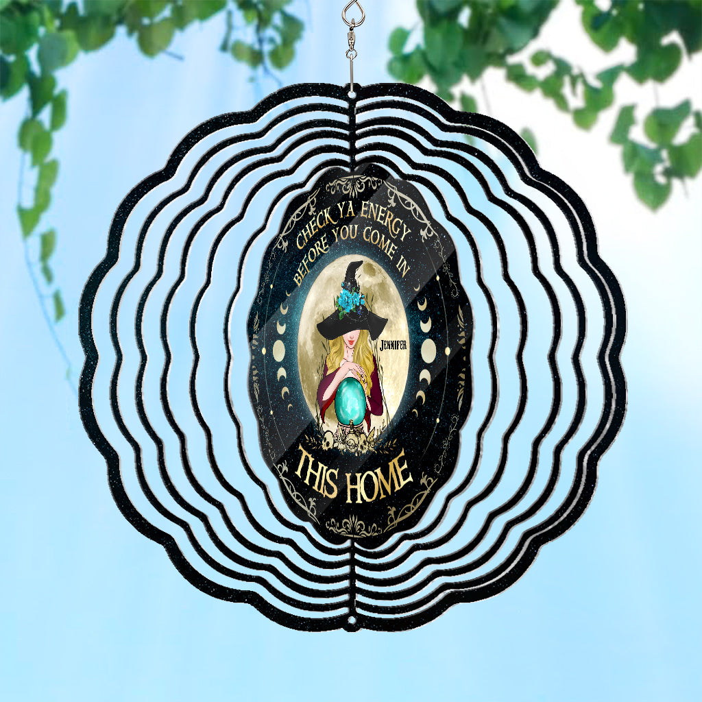 Smoke Of Air And Fire And Earth - Personalized Witch Wind Spinner