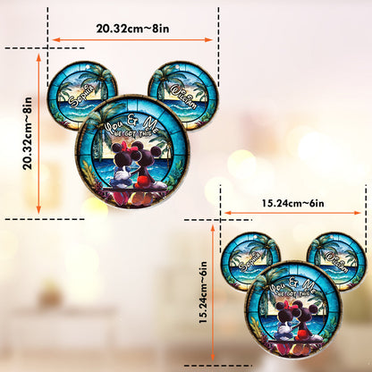 You & Me We Got This - Personalized Mouse Window Hanging Suncatcher Ornament
