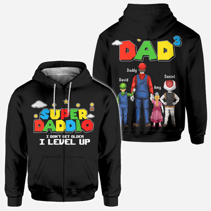 Super Daddio - Personalized Father All Over Shirt