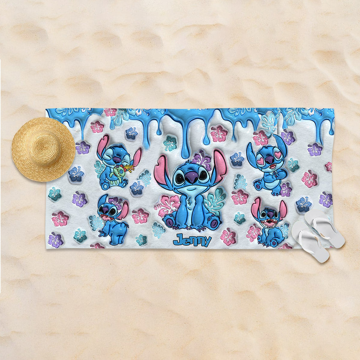 Hawai Summer - Personalized Ohana Beach Towel