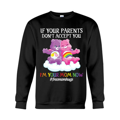 Free Mom Hugs - LGBT Support T-shirt And Hoodie