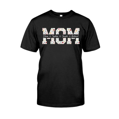 Flower Mom - Personalized Mother T-shirt And Hoodie