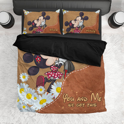 You And Me We Got This - Personalized Mouse Bedding Set