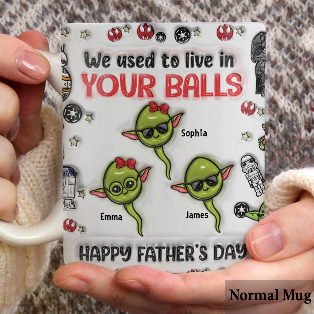 Chillin' In Your Ball Funny - Personalized The Force Mug