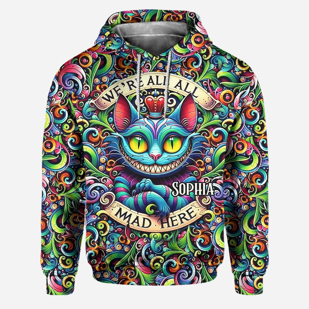 We're All Mad Here - Personalized Mouse Hoodie and Leggings