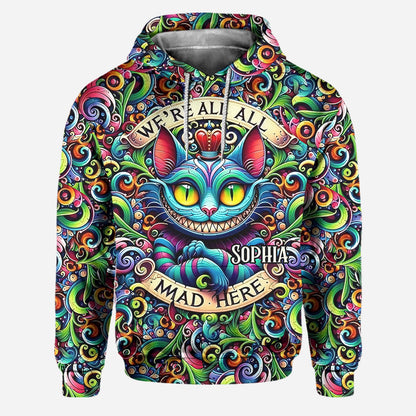 We're All Mad Here - Personalized Mouse Hoodie and Leggings