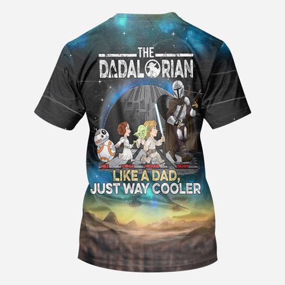 Best Dad In The Galaxy - Personalized The Force All Over Shirt