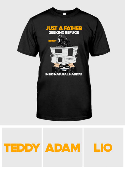 Just A Father Seeking Refuge In His Natural Habitat - Personalized The Force T-shirt And Hoodie
