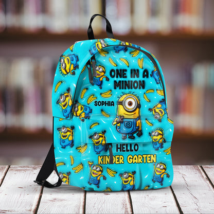One In A Minion - Personalized Backpack