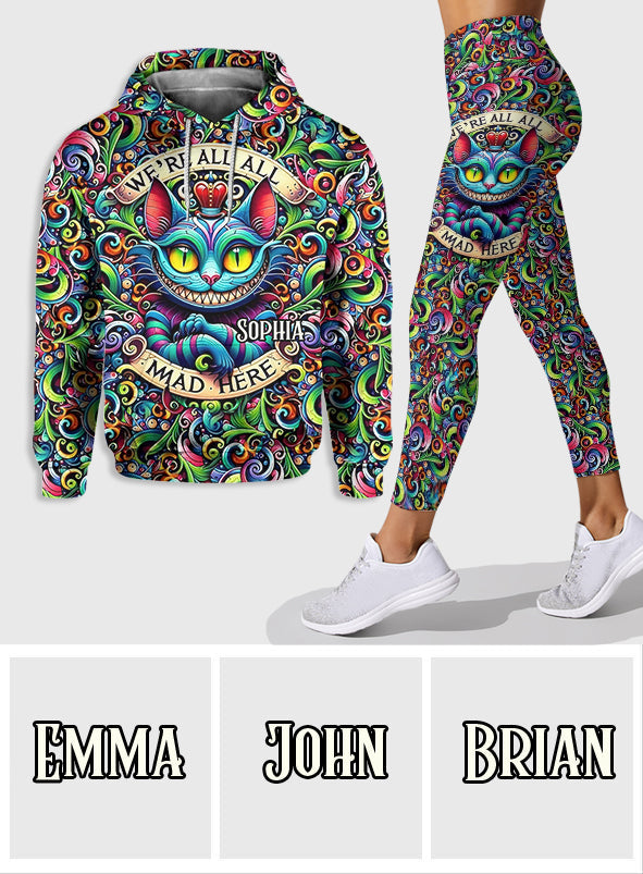We're All Mad Here - Personalized Mouse Hoodie and Leggings