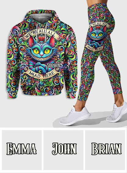We're All Mad Here - Personalized Mouse Hoodie and Leggings