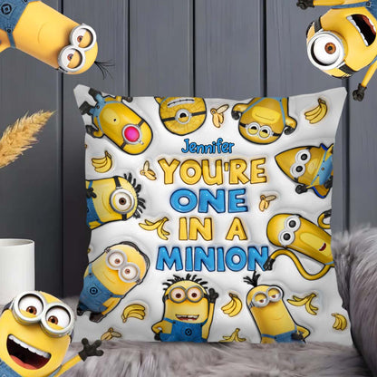 You're One In A Minion - Personalized Throw Pillow
