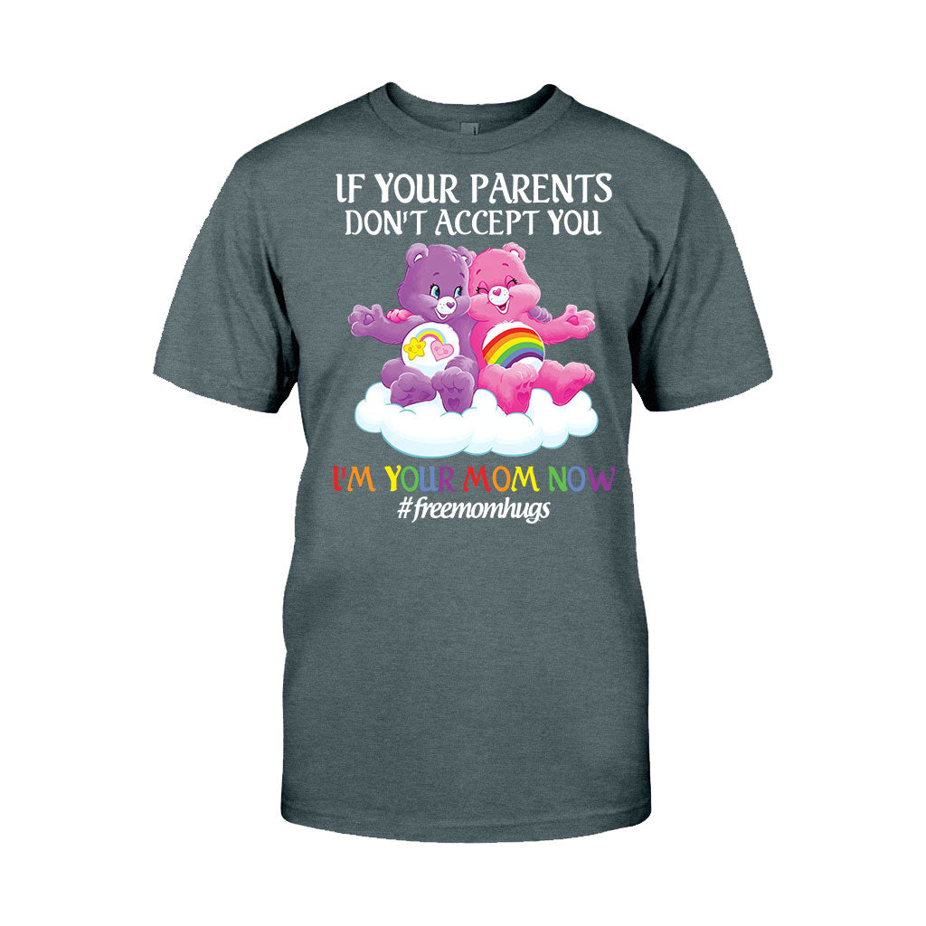 Free Mom Hugs - LGBT Support T-shirt And Hoodie