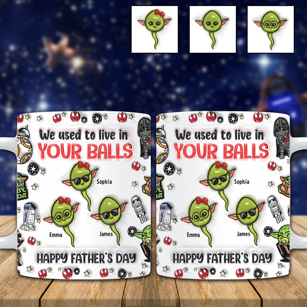 Chillin' In Your Ball Funny - Personalized The Force Mug