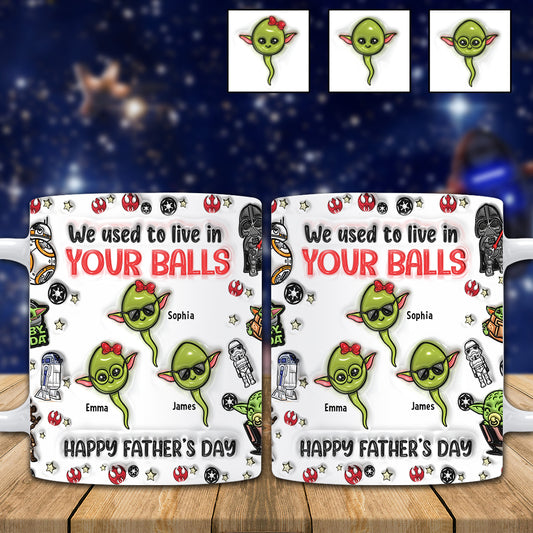 Chillin' In Your Ball Funny - Personalized The Force Mug