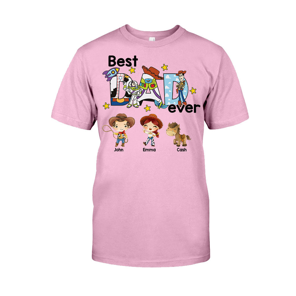 Best Dad Ever - Personalized Father T-shirt And Hoodie