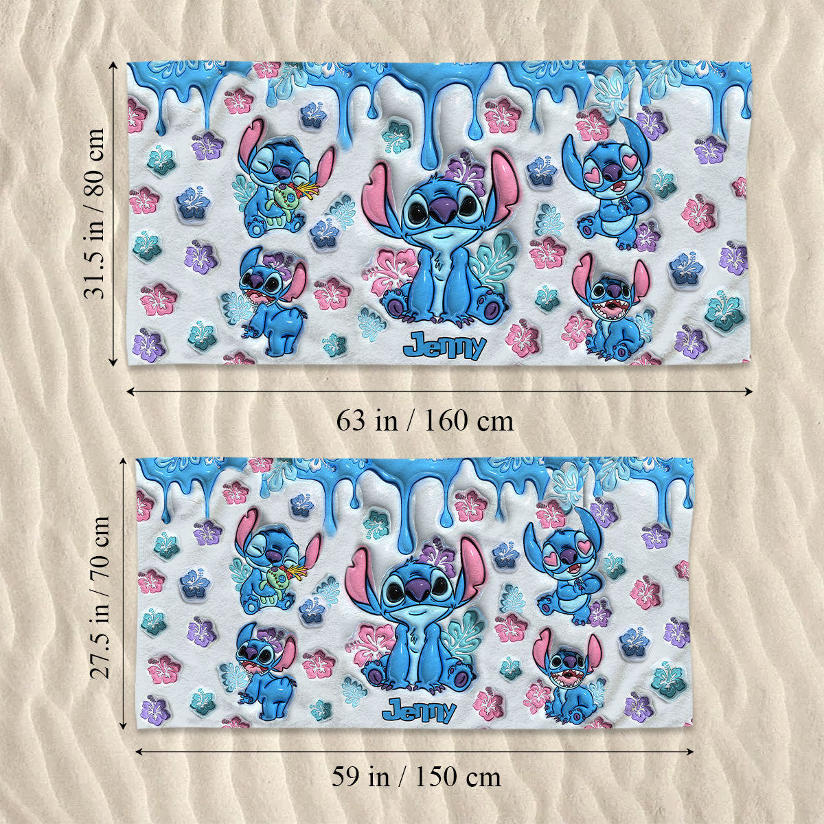 Hawai Summer - Personalized Ohana Beach Towel