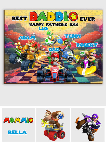 Best Dad Ever Happy Father's Day - Personalized Super Plumber Jigsaw Puzzle