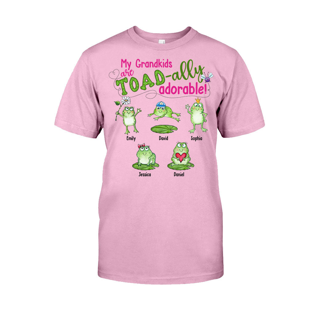 My Grandkids Are Toad-ally - Personalized Grandma T-shirt And Hoodie