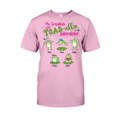 My Grandkids Are Toad-ally - Personalized Grandma T-shirt And Hoodie