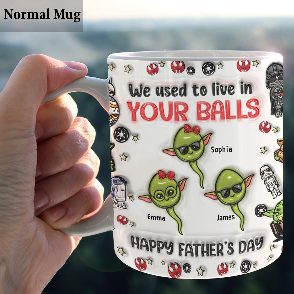 Chillin' In Your Ball Funny - Personalized The Force Mug