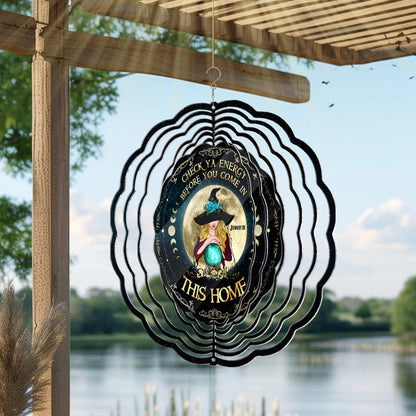 Smoke Of Air And Fire And Earth - Personalized Witch Wind Spinner
