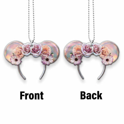 Flower Breath Mouse Ears - Car ornament (Printed On Both Sides)