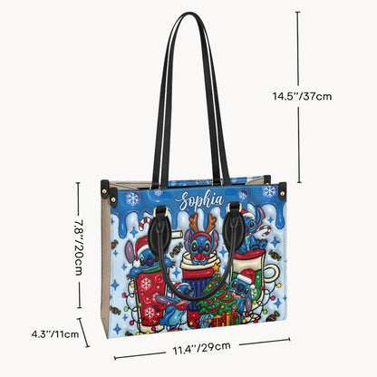 Merry Stichmas - Personalized Ohana Leather Handbag