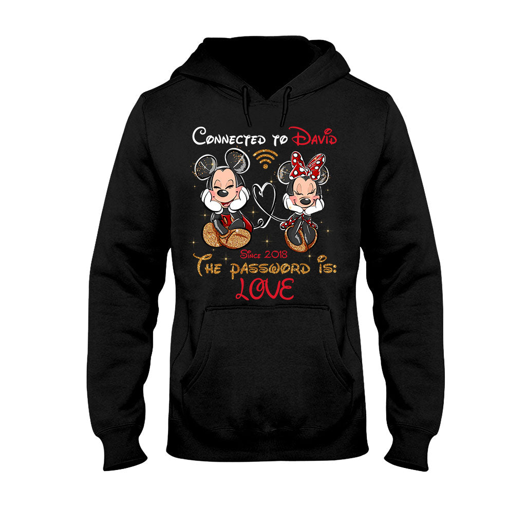 Connected To - Personalized Couple Mouse T-shirt and Hoodie