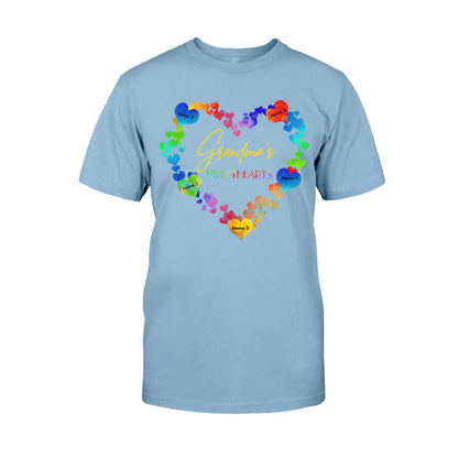 Grandma's Sweethearts - Personalized Valentine Grandma T-shirt and Hoodie
