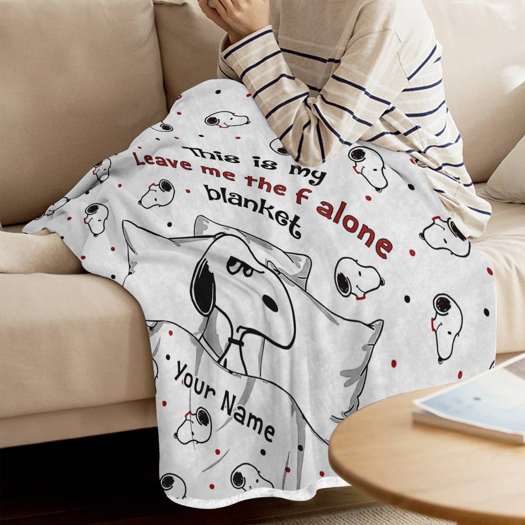 This Is My Leave Me Alone Blanket - Personalized Blanket