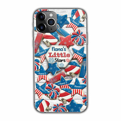 Nana's Little Stars - Personalized Independence Day Grandma Phone Case