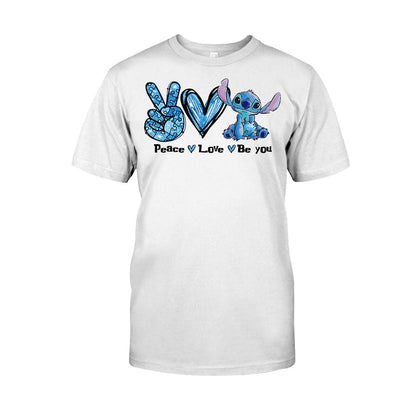 Peace Love Be You - Autism Awareness T-shirt and Hoodie