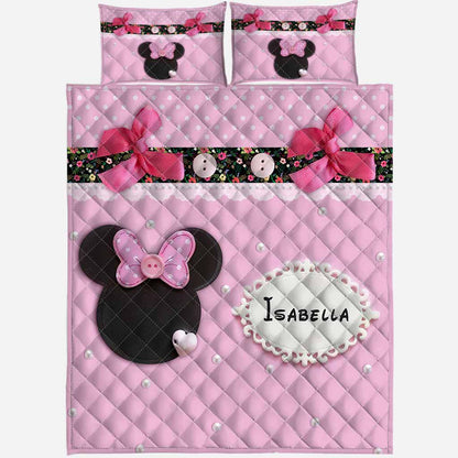 Sweet Mouse Ears - Personalized Quilt Set