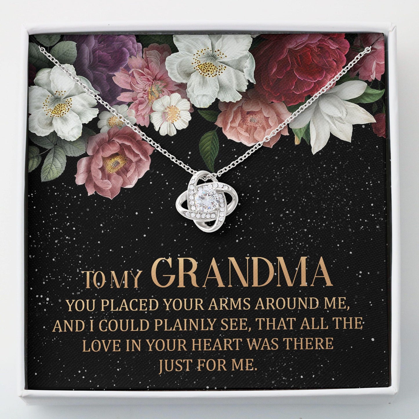 To My Grandma - Grandma Love Knot Necklace 0921
