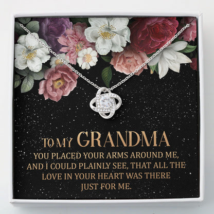 To My Grandma - Grandma Love Knot Necklace 0921