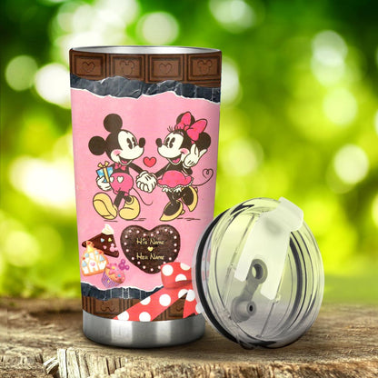 My Heart Is Happy - Personalized Couple Mouse Tumbler