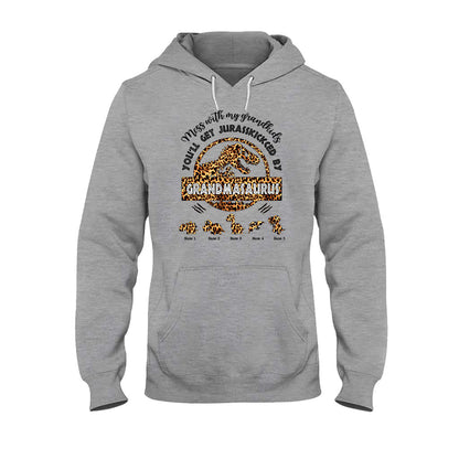 Don't Mess With Grandmasaurus - Personalized Mother's Day Grandma T-shirt and Hoodie