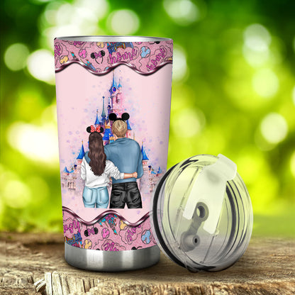 Couple That Go To Magical Land Together - Personalized Couple Mouse Tumbler