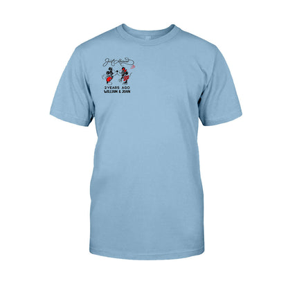 Just Married Some Years Ago - Personalized Couple Mouse T-shirt and Hoodie