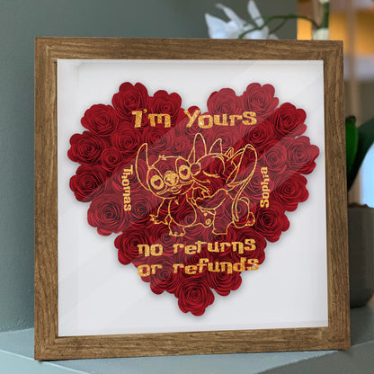 I’m Yours - Personalized Ohana Flower Shadow Box