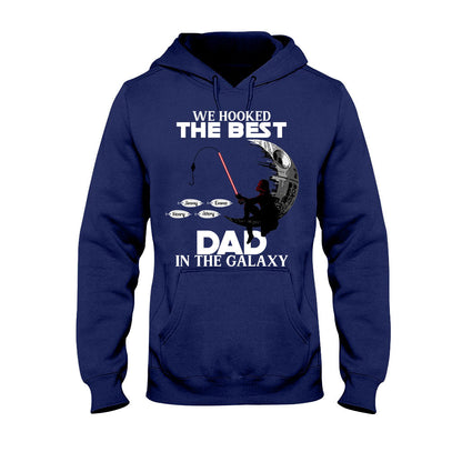 Hooked On Being Papa - Personalized Father's Day Fishing T-shirt and Hoodie