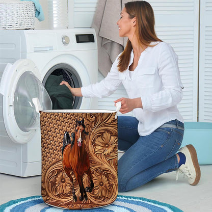Love Horses Horse Storage Basket 0622
