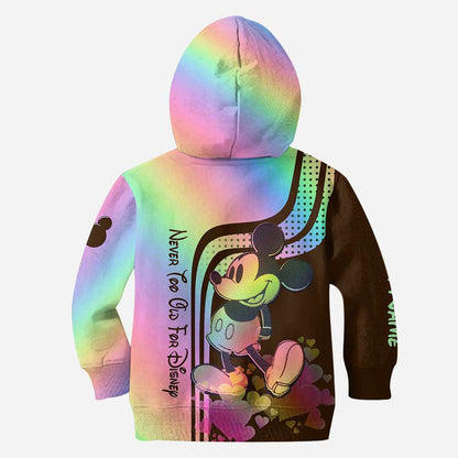 Never Too Old For Magic - Personalized Mouse Hoodie And Leggings