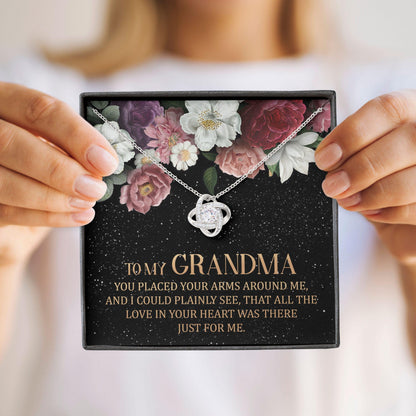 To My Grandma - Grandma Love Knot Necklace 0921