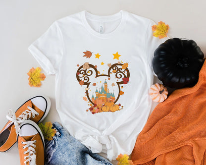 Autumn Leaves Mouse T-shirt and Hoodie 0823