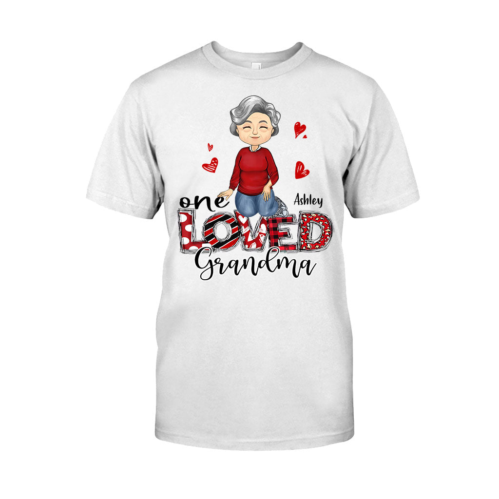 One Loved Grandma - Personalized Valentine Grandma T-shirt and Hoodie