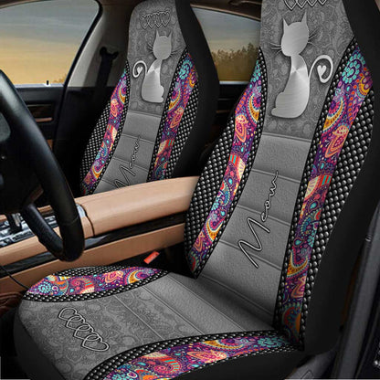Cute Cat Meow Cat Seat Covers 0622