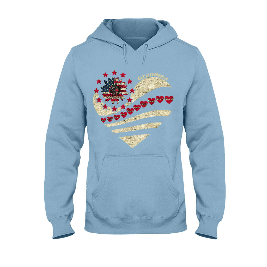 Grandma - Personalized Independence Day T-shirt and Hoodie